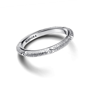 Anillo Pandora ME Textura y Gemas Plateado