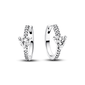 Aretes de Aro Corazón Brillante