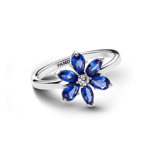 Anillo Herbario Brillante Azul