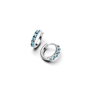 Aretes Abrazo Azul Claro