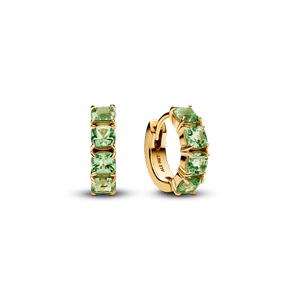 Aretes de Aro Verdes