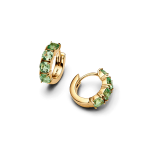 Aretes de Aro Verdes