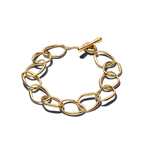 Brazalete de Eslabones de Forma Orgánica