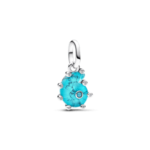 Charm Colgante Caracola de Cristal de Murano Azul