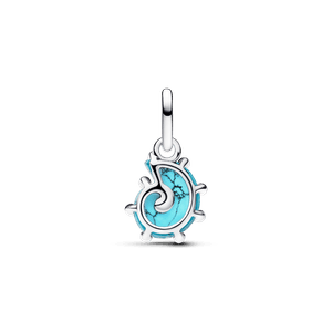Charm Colgante Caracola de Cristal de Murano Azul