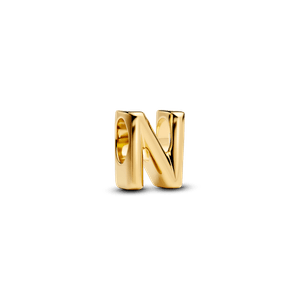 Charm Dorado Alfabeto Letra N