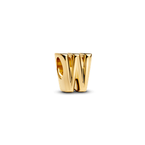 Charm Dorado Alfabeto Letra W