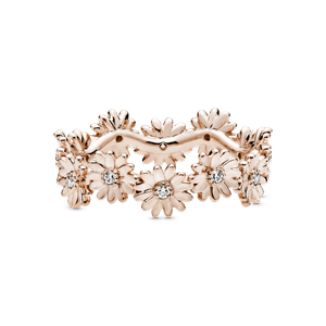 Anillo de Corona de Margaritas Brillantes Pandora Moments