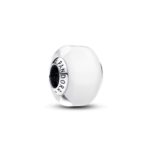 Mini Charm de Cristal de Murano Blanco