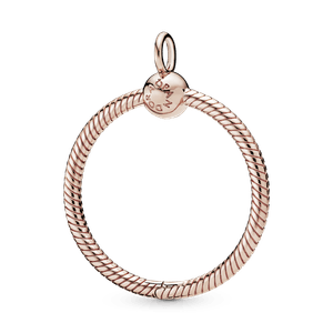 Dije O Pandora Moments Mediano Recubrimiento en Oro Rosa