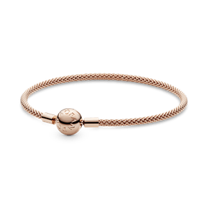Brazalete de Malla Pandora Moments Recubrimiento en Oro Rosa