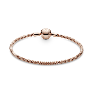 Brazalete de Malla Pandora Moments Recubrimiento en Oro Rosa