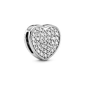 Charm Sujetador Corazón de Pavé Pandora Reflexions