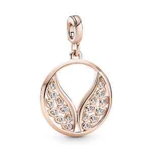 Medallón Alas en Llamas Recubrimiento en Oro Rosa Pandora Me