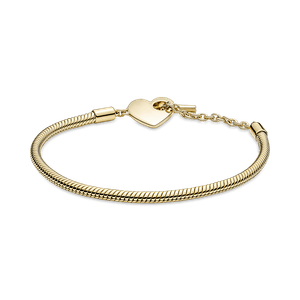 Brazalete Cadena de Serpiente con Barra T Pandora Moments Plata