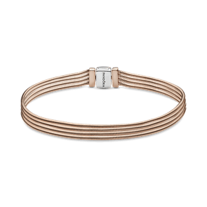 Brazalete de Múltiples Cadenas de Serpiente Pandora Reflexions Rosa
