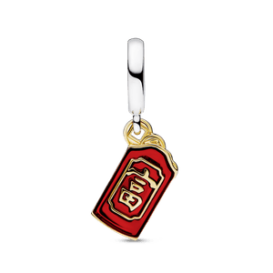 Charm Colgante Sobre Rojo de Dos Tonos