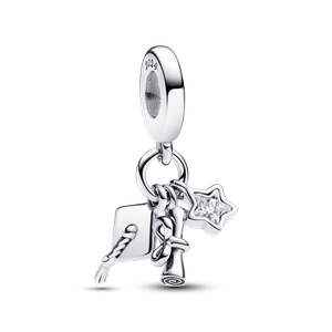Charm Colgante Triple Graduación 2024