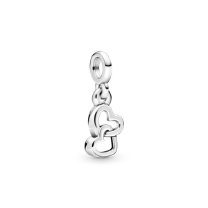 Mini Charm Colgante Corazones Encadenados Pandora ME