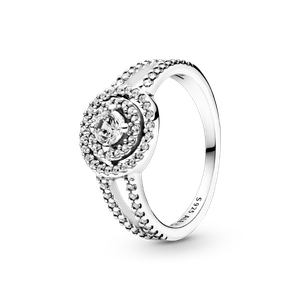 Anillo Halo Doble Resplandeciente