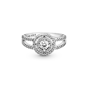 Anillo Halo Doble Resplandeciente