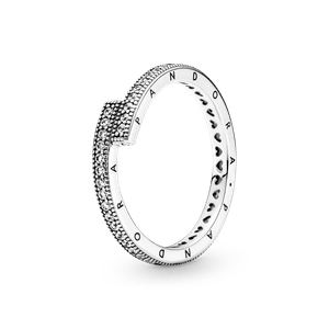 Anillo Sobrepuesto Reluciente Pandora Plata Esterlina