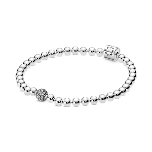Brazalete de Cuentas y Pavé Pandora Plata Esterlina