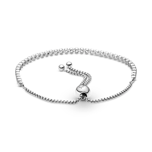 Brazalete de Tenis Deslizante Brillante Pandora Plata Esterlina