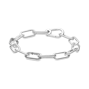 Brazalete de Cadena de Eslabones Tres Conectores Pandora Me Plata