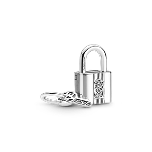 Charm Colgante Candado y Llave Pandora Plata Esterlina
