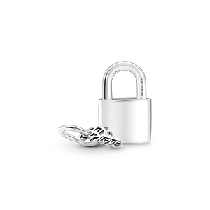 Charm Colgante Candado y Llave Pandora Plata Esterlina