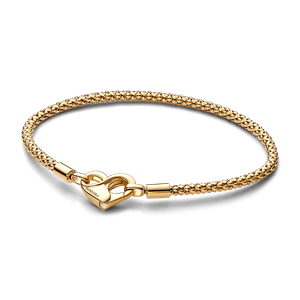 Pulsera Cadena con Tachuelas Pandora Moments Recubrimiento en Oro de 14k