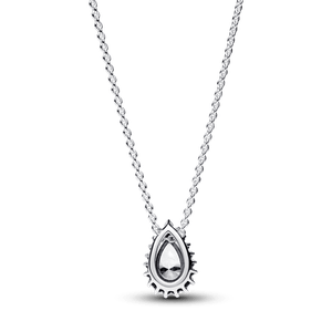 Collar de Cadena Halo Pera Brillante