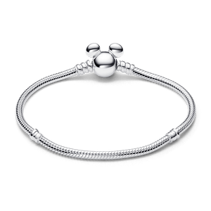 Brazalete Pandora Moments Cadena de Serpiente con Cierre Mickey Mouse de Disney