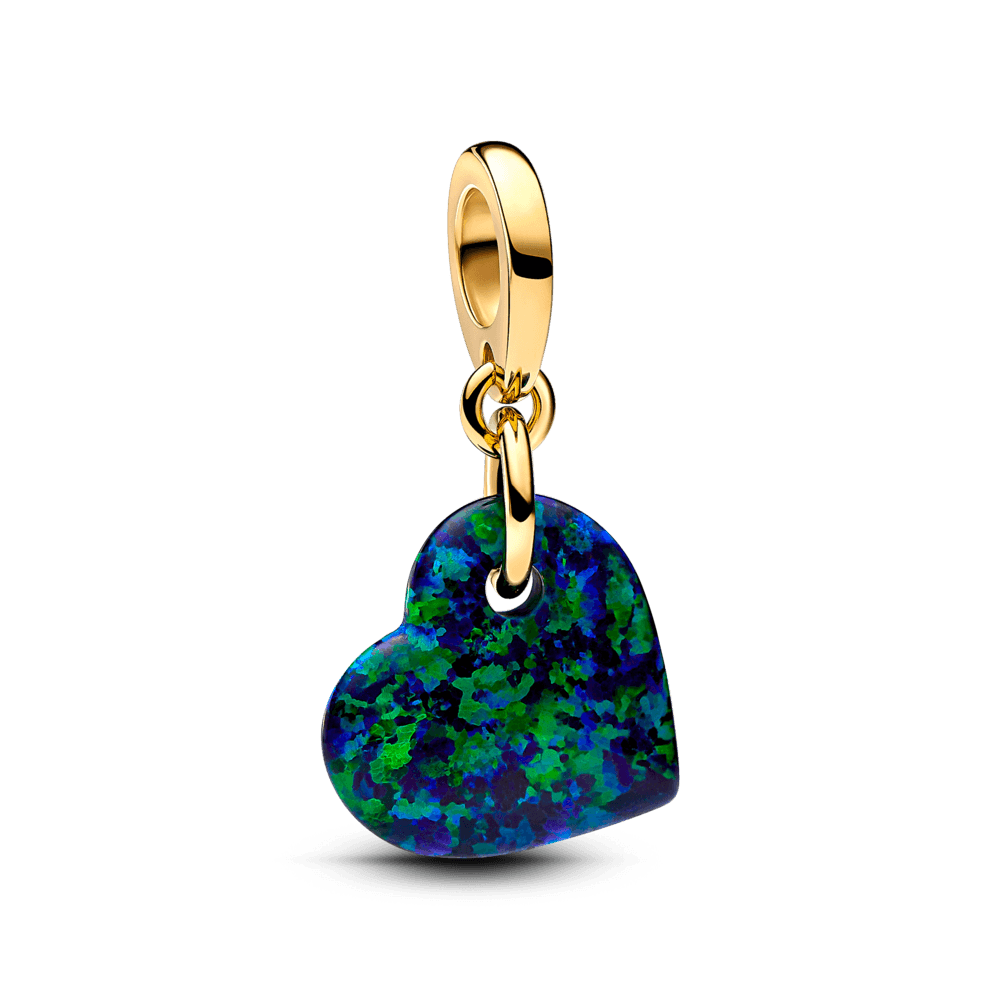 Charm Colgante Corazón Verde Opalescente|Pandora Pandora Colombia