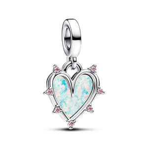 Charm Colgante Doble Amistad Opalescente