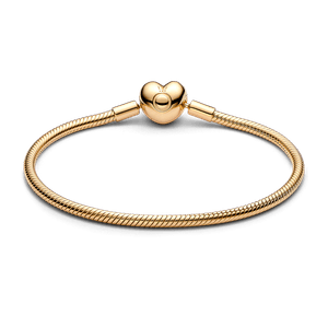 Brazalete Pandora Moments Cadena de Serpiente con Cierre de Corazón