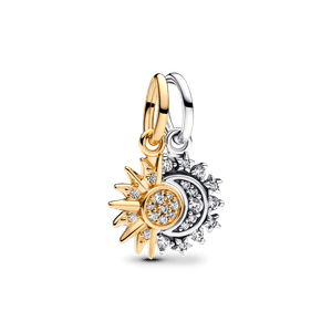 Charm Colgante Divisible Sol y Luna