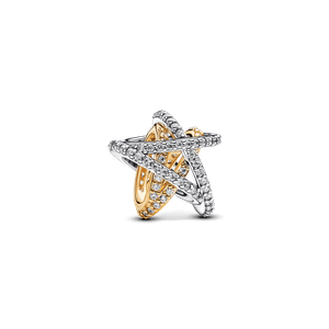 Charm Estrella Cruzada Brillante