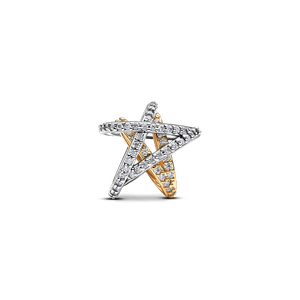 Charm Estrella Cruzada Brillante