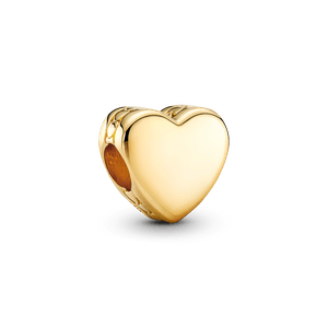 Charm Corazón para Grabar Dorado