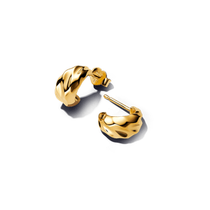 Aretes de Aro Abiertos Ondas